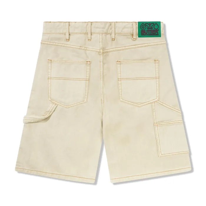 Butter Goods Shorts Men Weathergear Heavy Weight Denim Shorts Washed Khaki