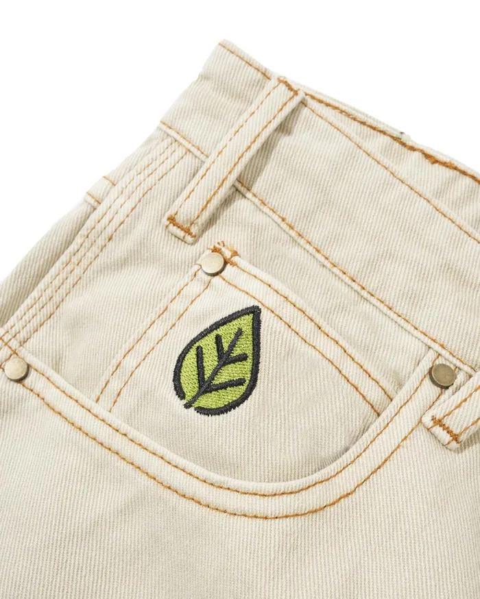 Butter Goods Shorts Men Weathergear Heavy Weight Denim Shorts Washed Khaki