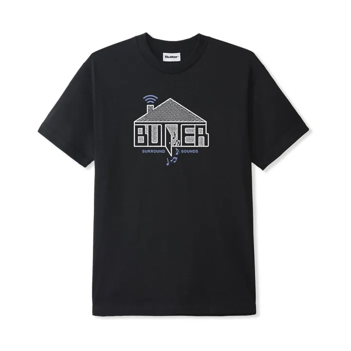 Butter Goods Surround Sounds Tee Black Men TShirts