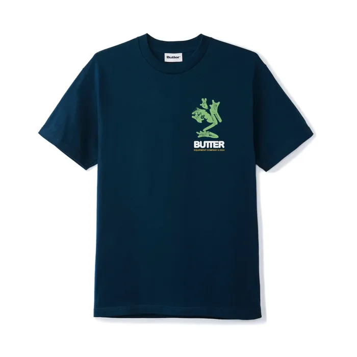 Butter Goods TShirts Men Amphibian Tee Navy