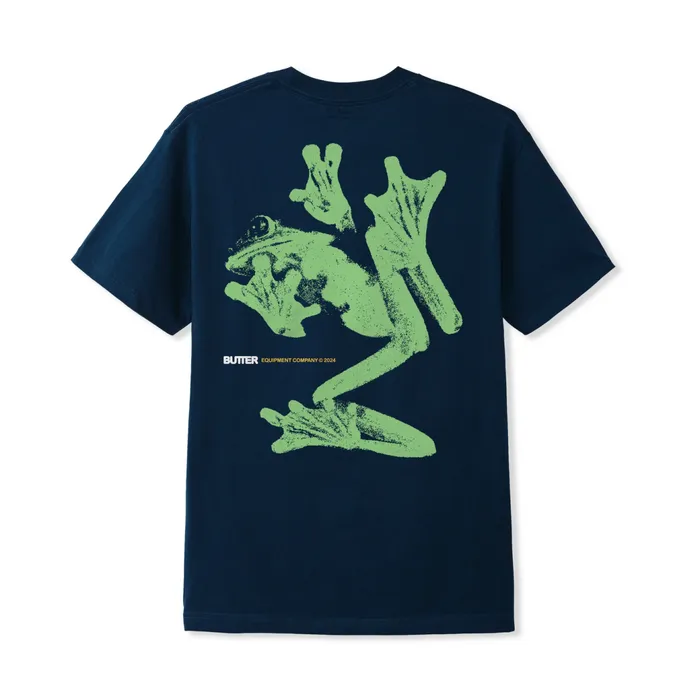 Butter Goods TShirts Men Amphibian Tee Navy Butter Goods TShirts Men Amphibian Tee Navy