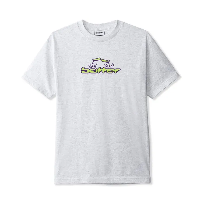 Butter Goods TShirts Men Corrosive Tee Ash