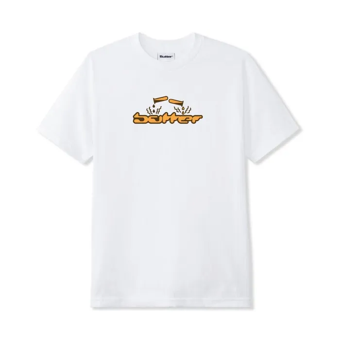 Butter Goods TShirts Men Corrosive Tee White