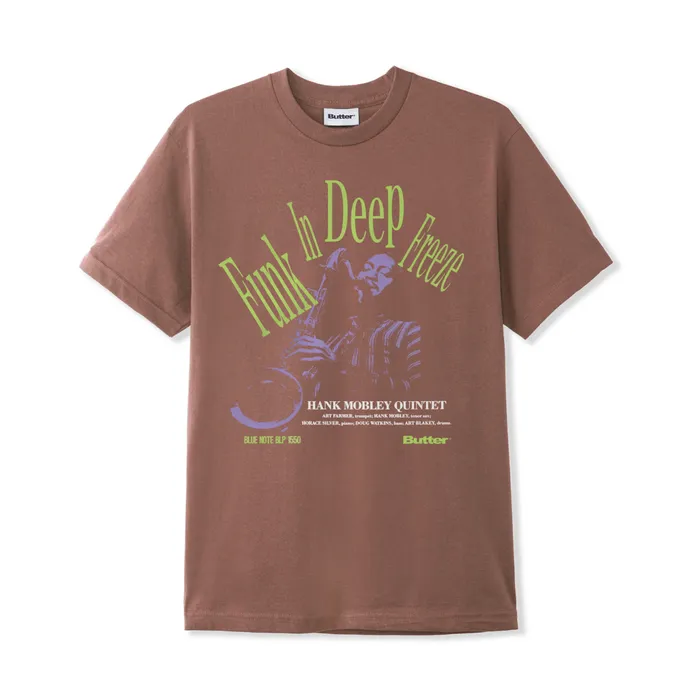 Butter Goods TShirts Men Funk Tee Washed Wood