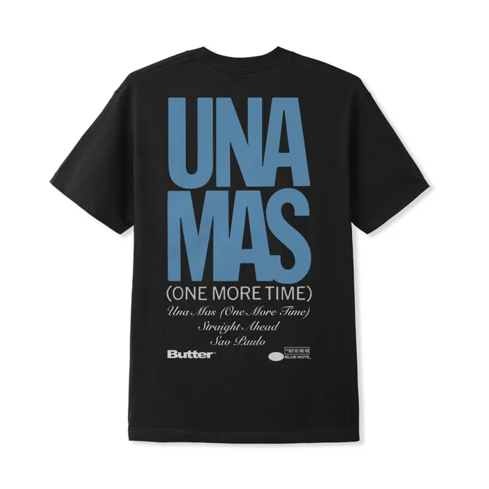 Butter Goods TShirts Men Una Mas Tee Black Butter Goods TShirts Men Una Mas Tee Black