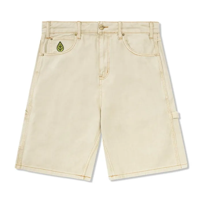 Butter Goods Weathergear Heavy Weight Denim Shorts Washed Khaki Men Shorts