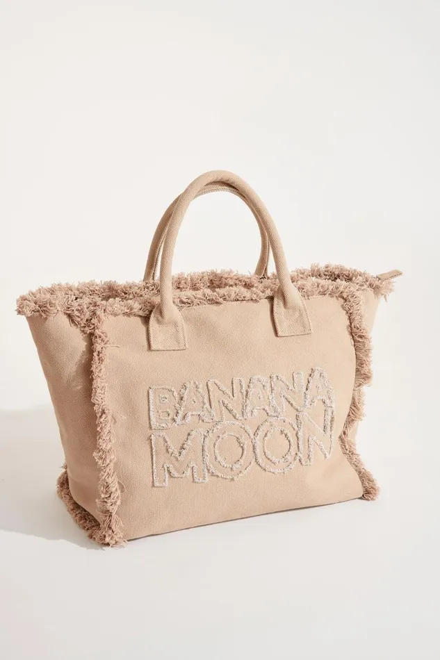 CABAS Beige 8211 CARMANI CARLINA Beige Women Banana Moon Totes and Beach Bags