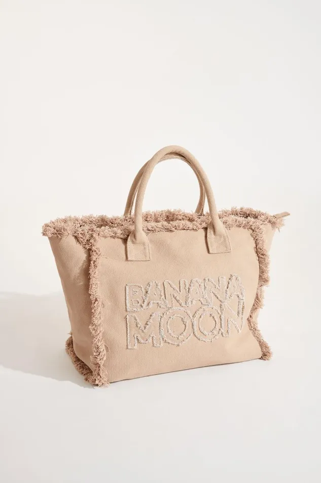 CABAS Beige 8211 CARMANI CARLINA Beige Women Banana Moon Totes and Beach Bags