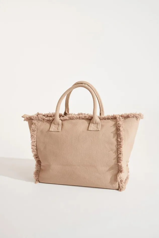 CABAS Beige 8211 CARMANI CARLINA Beige Women Banana Moon Totes and Beach Bags