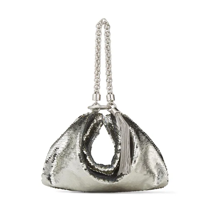 Callie DarkSilver Micro Paillettes Clutch Bag With Chain Strap Dark Silver Women JIMMY CHOO Clutch Bags Callie DarkSilver Micro Paillettes Clutch Bag With Chain Strap Dark Silver Women JIMMY CHOO Clutch Bags