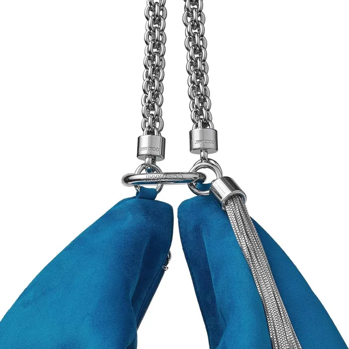 Callie Olympic Suede Clutch Bag With Chain Strap Olympic Women JIMMY CHOO Clutch Bags