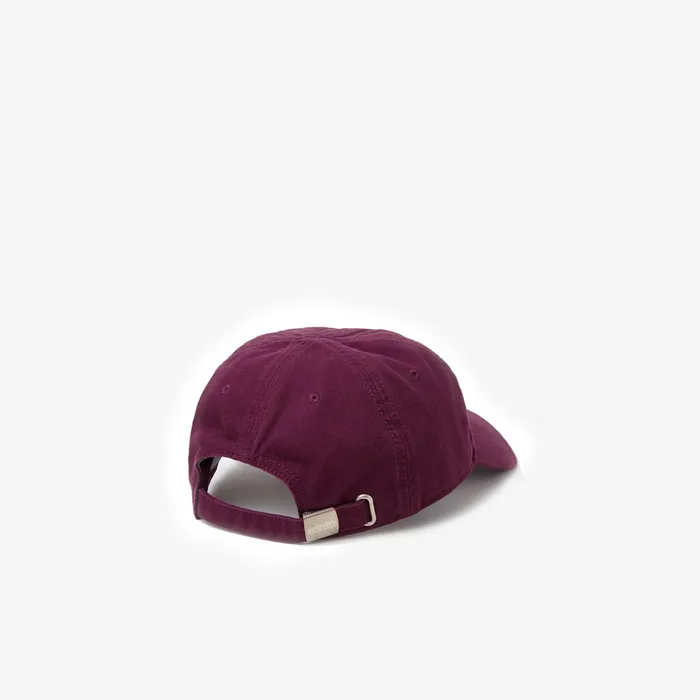 Caps and Hats Lacoste Mens Big Croc Gabardine Cap Bordeaux On Sale