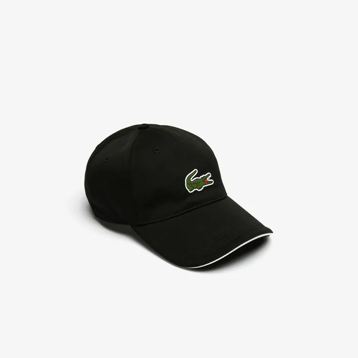 Caps and Hats Lacoste Mens SPORT Breathable Piqu Golf Cap BlackWhite Casaul