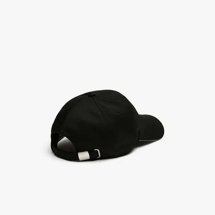 Caps and Hats Lacoste Mens SPORT Breathable Piqu Golf Cap BlackWhite Casaul