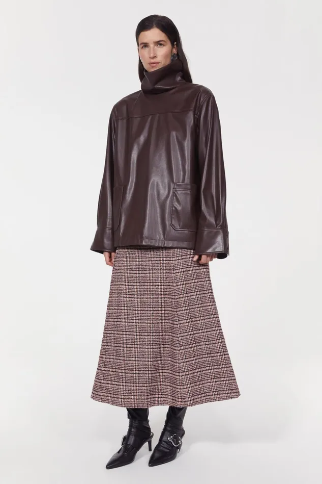 Cara Blouse Dark Wood Women Rodebjer Sets and Suits