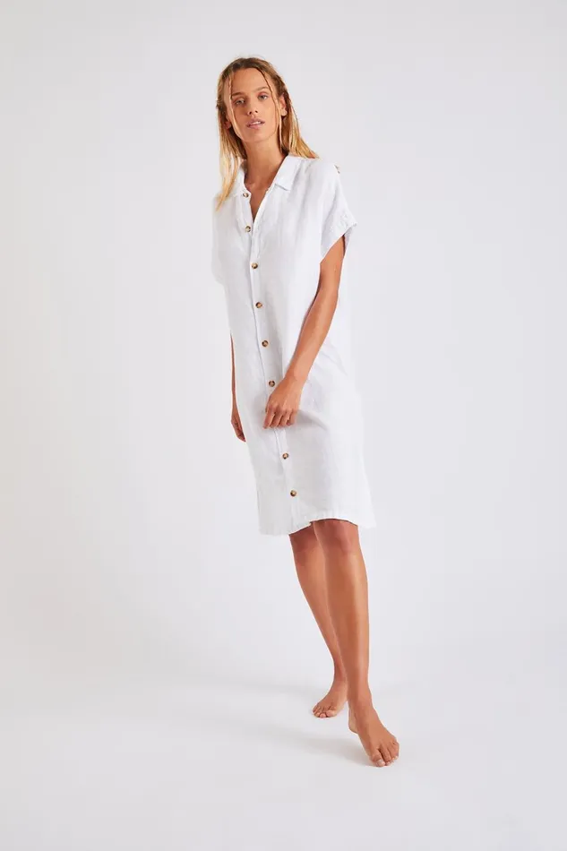 CHEMISE White 8211 PAULINA HAWSTON White Women Banana Moon Dresses CHEMISE White 8211 PAULINA HAWSTON White Women Banana Moon Dresses