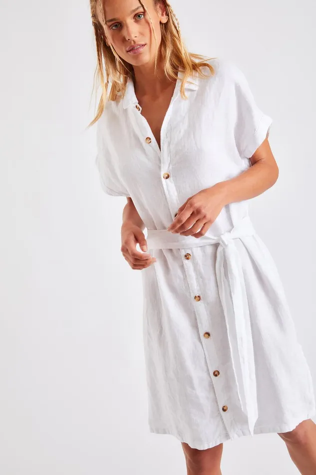 CHEMISE White 8211 PAULINA HAWSTON White Women Banana Moon Dresses CHEMISE White 8211 PAULINA HAWSTON White Women Banana Moon Dresses