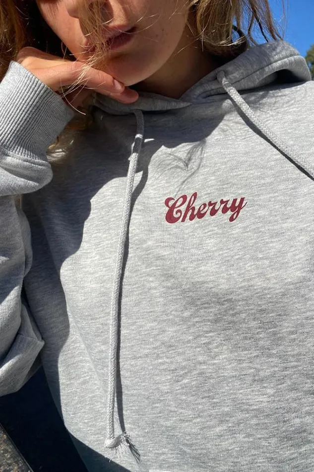 Cherry Hoodie Women Subdued Hoodies and Sweats