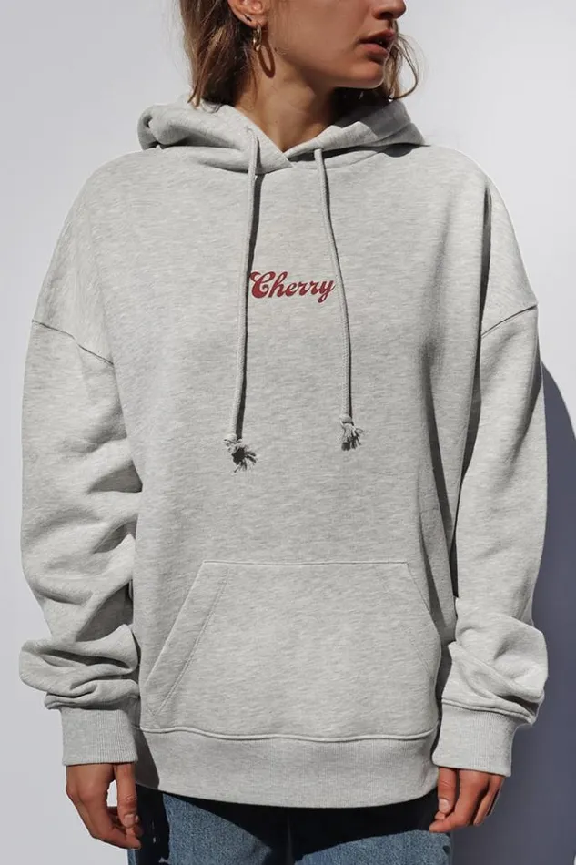 Cherry Hoodie Women Subdued Hoodies and Sweats