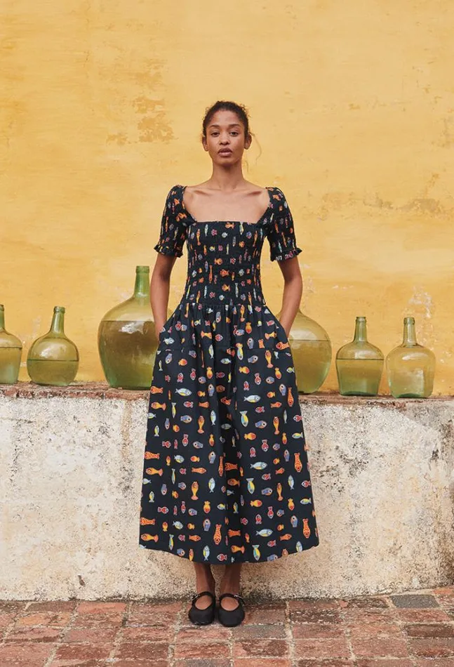 Ciao Lucia Online Alejandro Dress Pesce Women Long Dresses