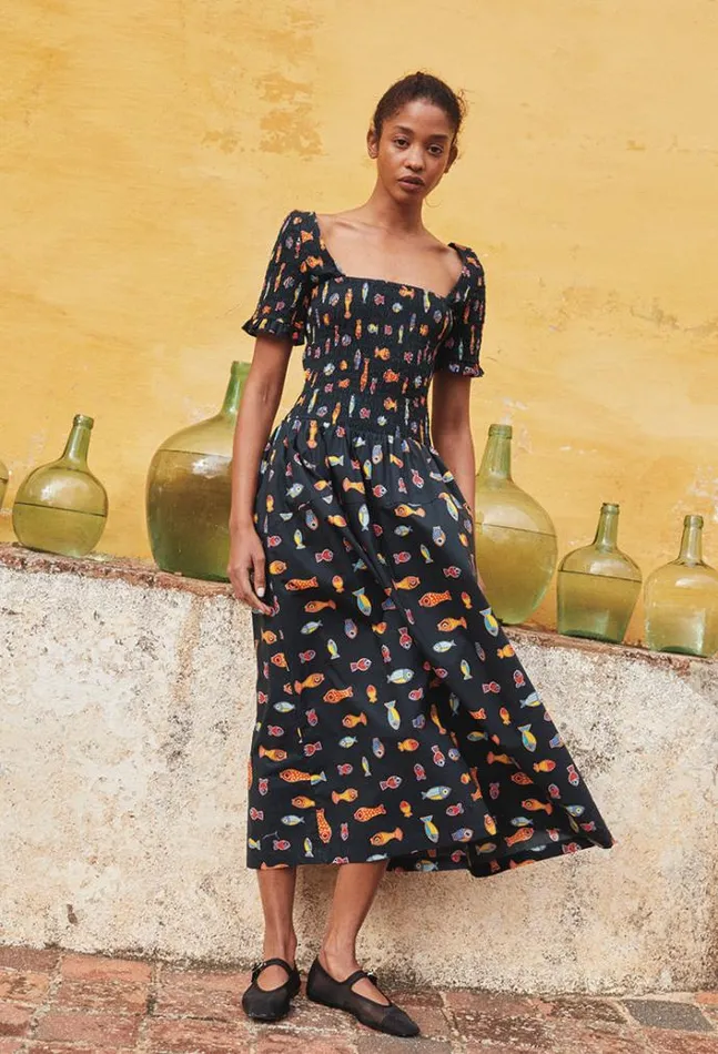 Ciao Lucia Online Alejandro Dress Pesce Women Long Dresses