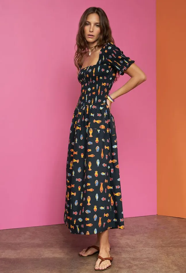 Ciao Lucia Online Alejandro Dress Pesce Women Long Dresses