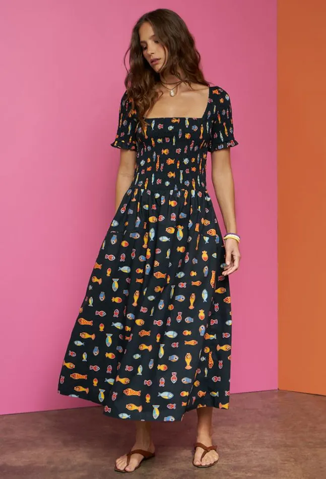 Ciao Lucia Online Alejandro Dress Pesce Women Long Dresses