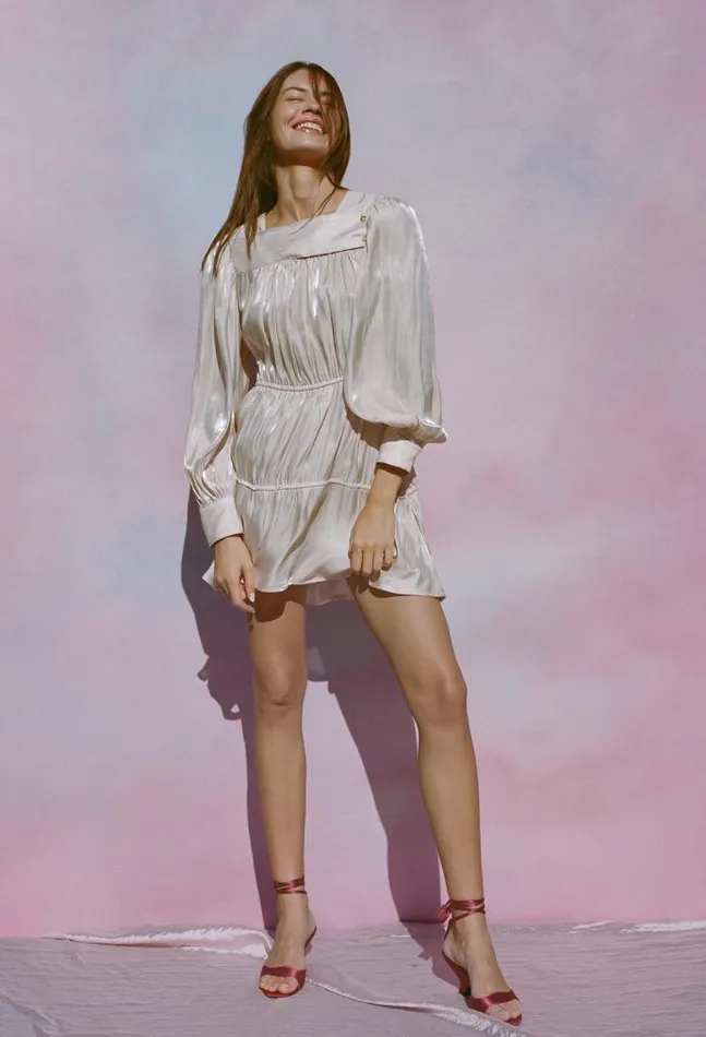 Ciao Lucia Online Alessandra Dress Pink Shell Women Mini Dresses