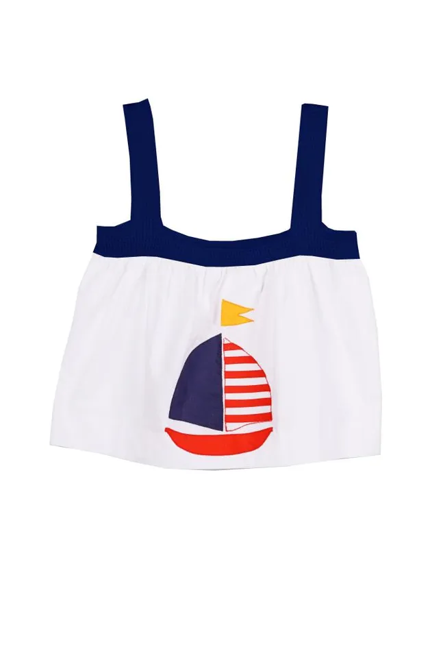 Ciao Lucia Online Bambi Top White Women Sleeveless Tops