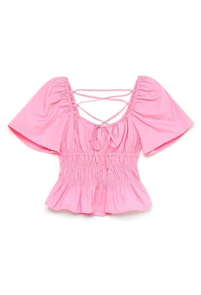Ciao Lucia Online Elvia Top Carnation Women Short Sleeve Tops