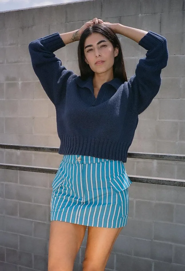Ciao Lucia Online Jane Skirt Wide Stripe Women Skirts