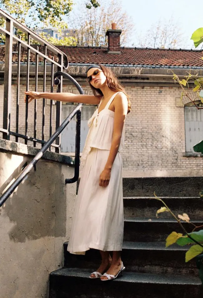 Ciao Lucia Online Josefa Top Ivory Women Sleeveless Tops