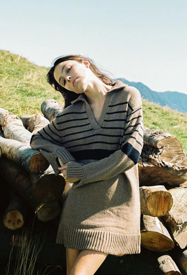 Ciao Lucia Online Martine Dress Praline Women Polo Sweaters