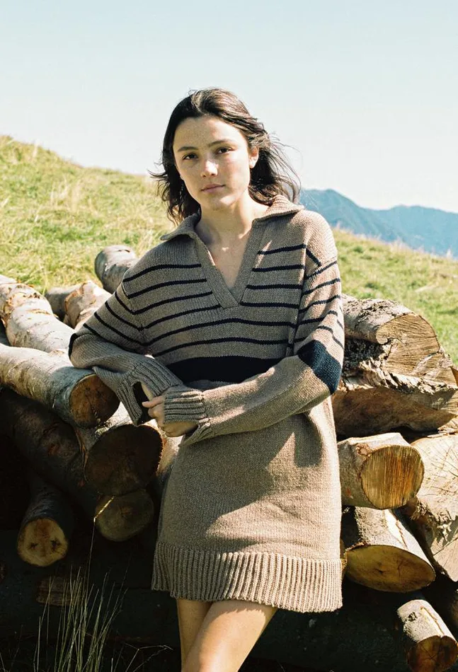 Ciao Lucia Online Martine Dress Praline Women Polo Sweaters