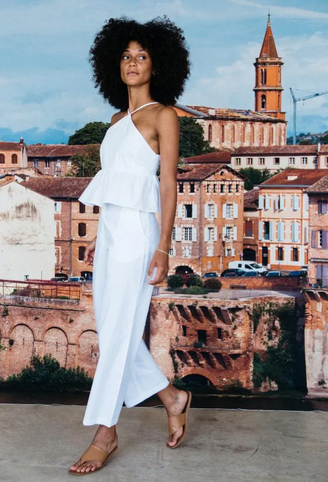 Ciao Lucia Online Pietro Pant White Cotton Women Pants