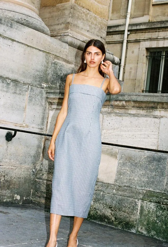 Ciao Lucia Online Sol Dress Tweed Women Long Dresses