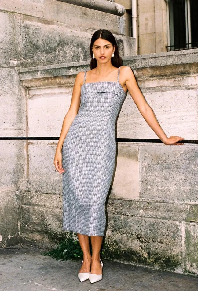 Ciao Lucia Online Sol Dress Tweed Women Long Dresses
