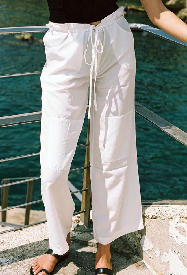 Ciao Lucia Online Zacchi Pant White Women Pants