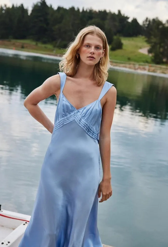 Ciao Lucia Severine Dress Dove Women Long Dresses