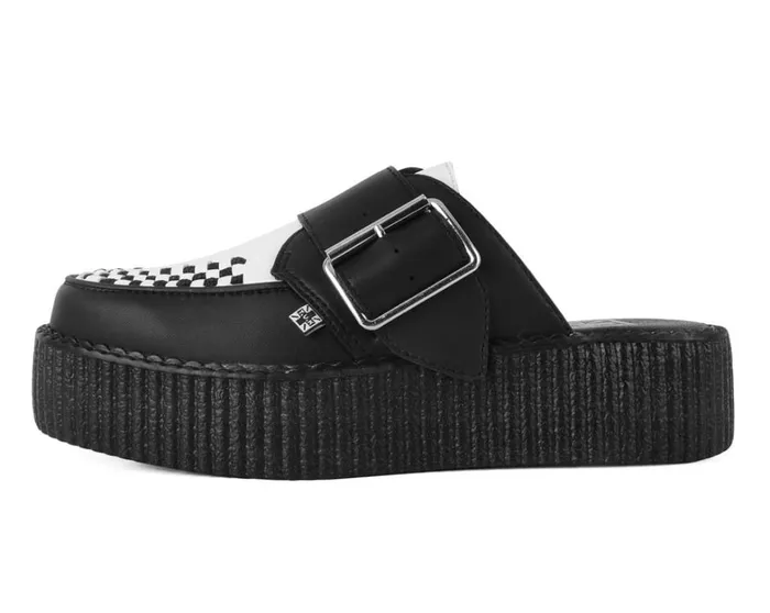 Classic TwoTone Creeper Mule Women TUK Shoes Platforms