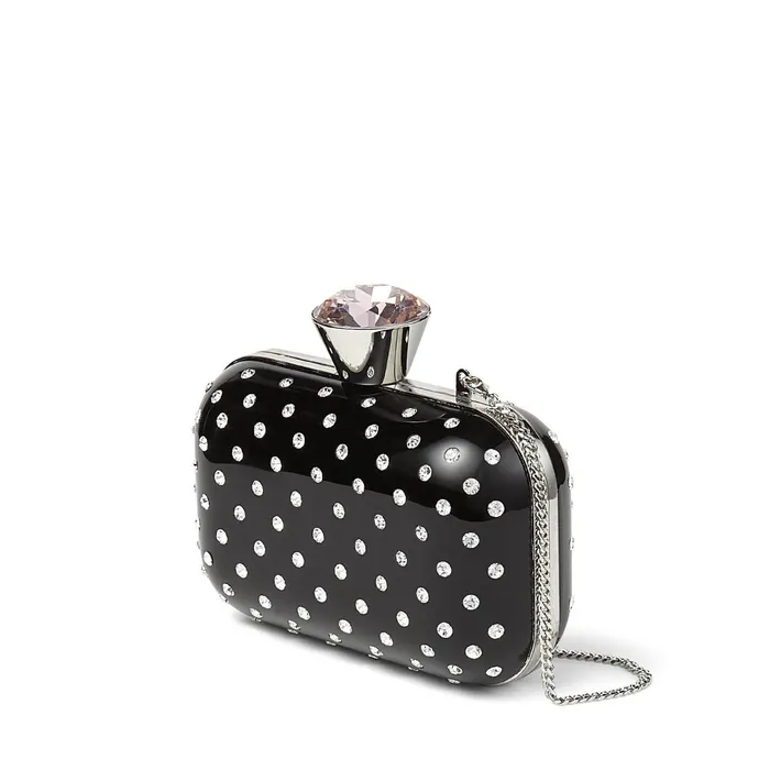 Cloud Black Acrylic Clutch Bag With Crystals Blackcrystal Women JIMMY CHOO Clutch Bags