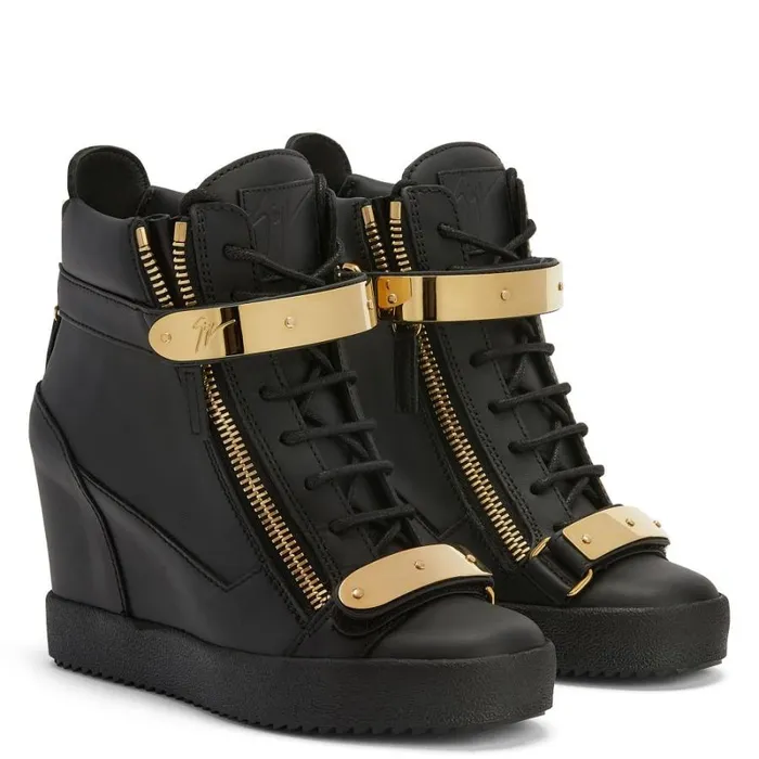 Coby Wedge Black Women Giuseppe Zanotti Sneakers