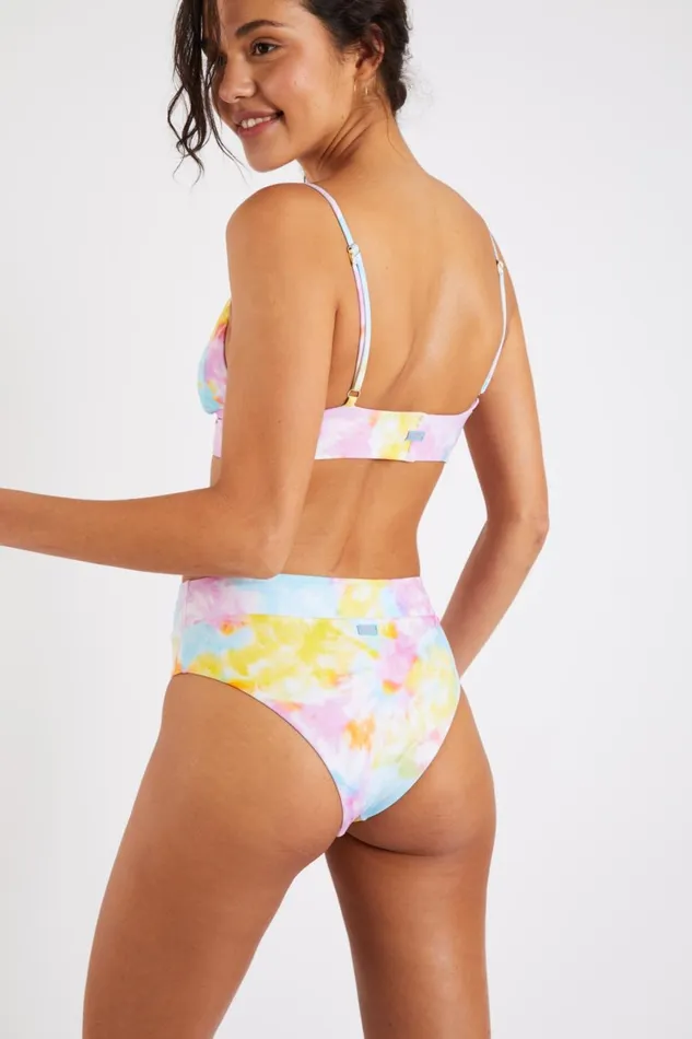 Colourful Miko and Manha Colordye Twopiece Swimsuit Set Multicolor WomenKids Banana Moon High Waisted