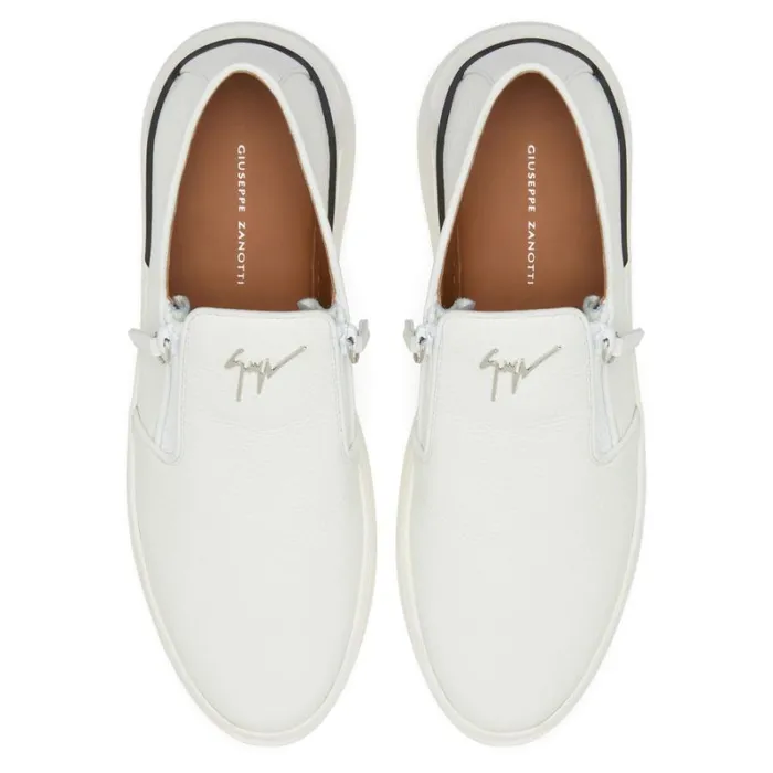 Conley Zip White Men Giuseppe Zanotti Shoes