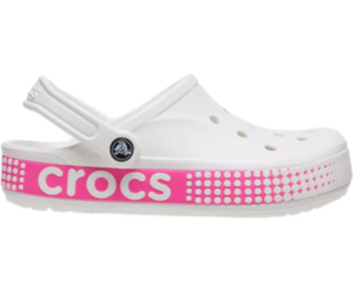 Crocs Clogs Womens Bayaband Logo Motion Clog White For Sale