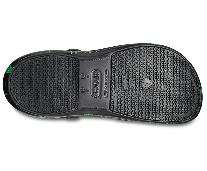 Crocs Clogs Womens Bistro Graphic Clog Black Green Cheap On Sale