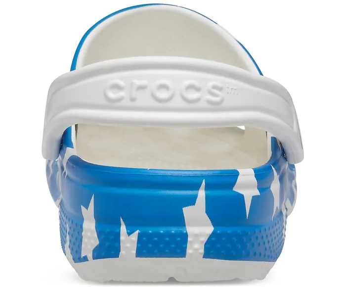 Crocs Clogs Womens Classic American Flag Clog White Multi For Sale