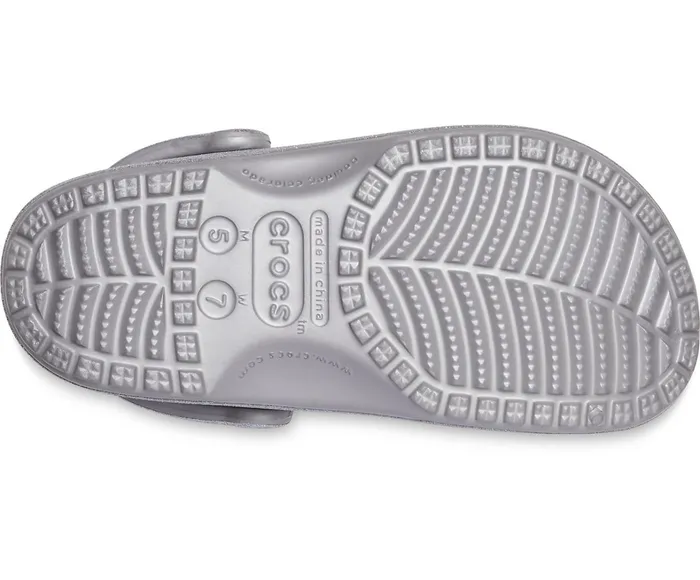 Crocs Clogs Womens Classic Glitter Clog Silver For Sale