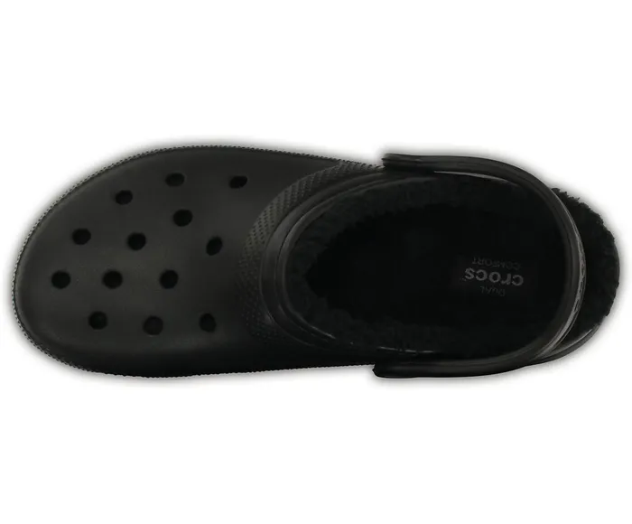Crocs Clogs Womens Classic Lined Clog Black Black Near Me