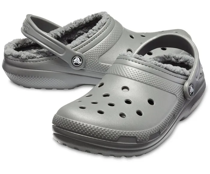 Crocs Clogs Womens Classic Lined Clog Slate GreySmoke Online